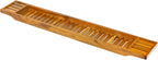 VaeFae Teak Bathtub Tray, Wooden Bath Caddy for Bathtub, Bath Tub Wood Table for Tub, 39.8" x 6" x 1.8"