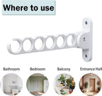 NewTalent Wall Mount Hanger Holder Closet Organizer, hanger holder for laundry room