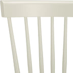 SAFAVIEH Home Collection Parker Farmhouse Off-White Spindle Windsor Solid Wood Dining Chair Set of 4