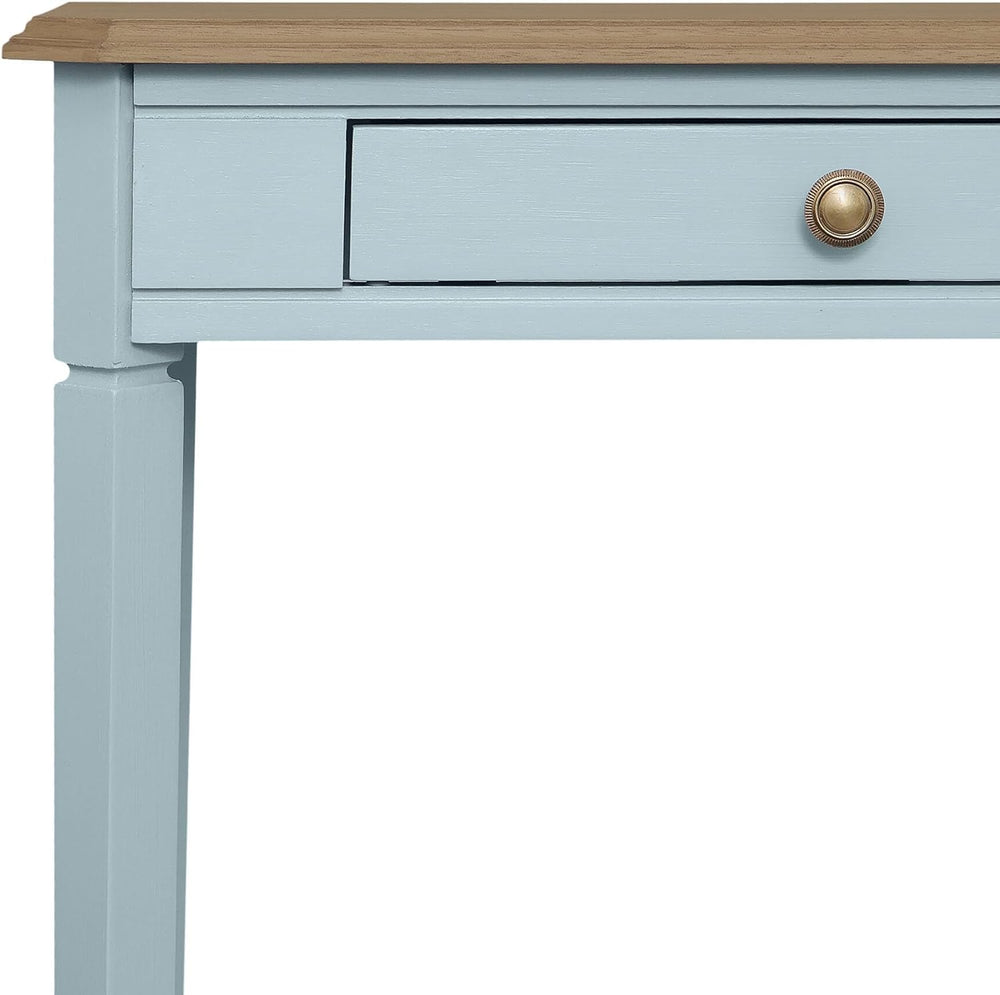 East at Main Marnie Blue Narrow Console Table for Entryway with Drawer | 23.7...