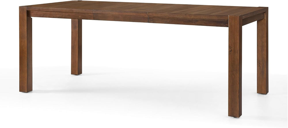 60"-80" Extendable Dining Table, Modern Rectangular Wood Kitchen Ta...