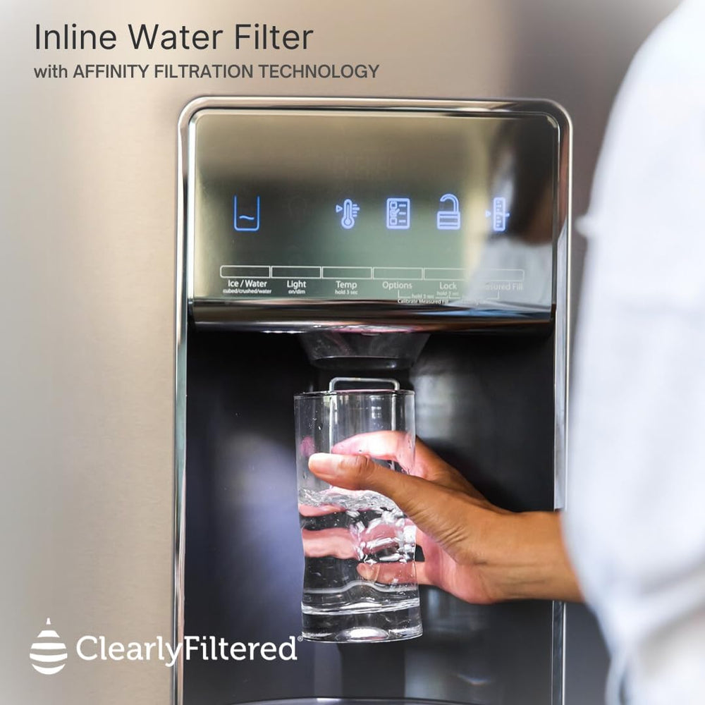 Clearly Filtered Inline Water Filter for Refrigerator, Ice Maker Water Line