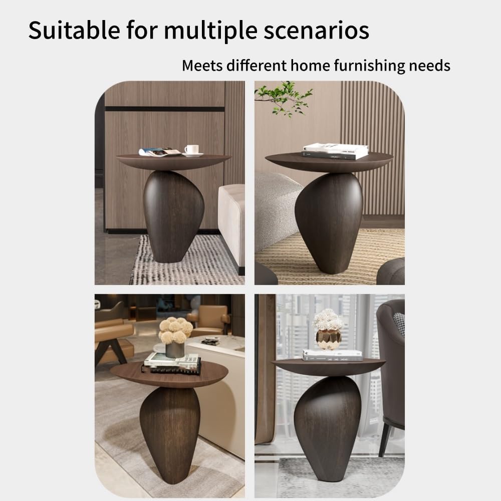 Fiberglass Side Table, Modern Small Coffee Table, Minimalist Accent Tables fo...