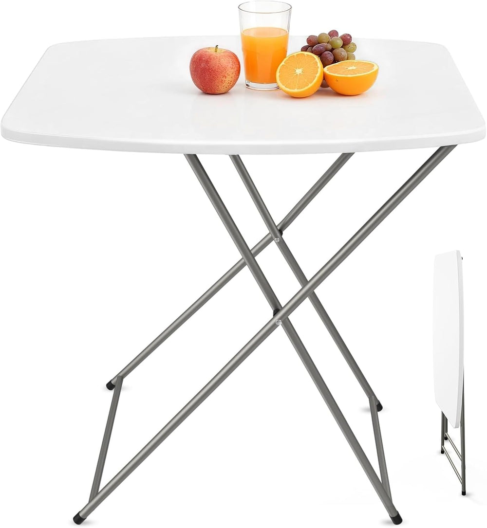 VINGLI Small Folding Table Portable, 18" Adjustable Height Personal Lapt...