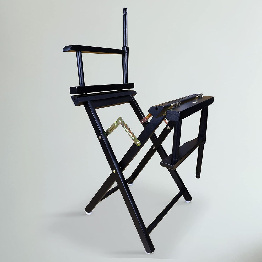 Casual Home Director's Chair ,Black Frame/Black Canvas,18" - Classic...