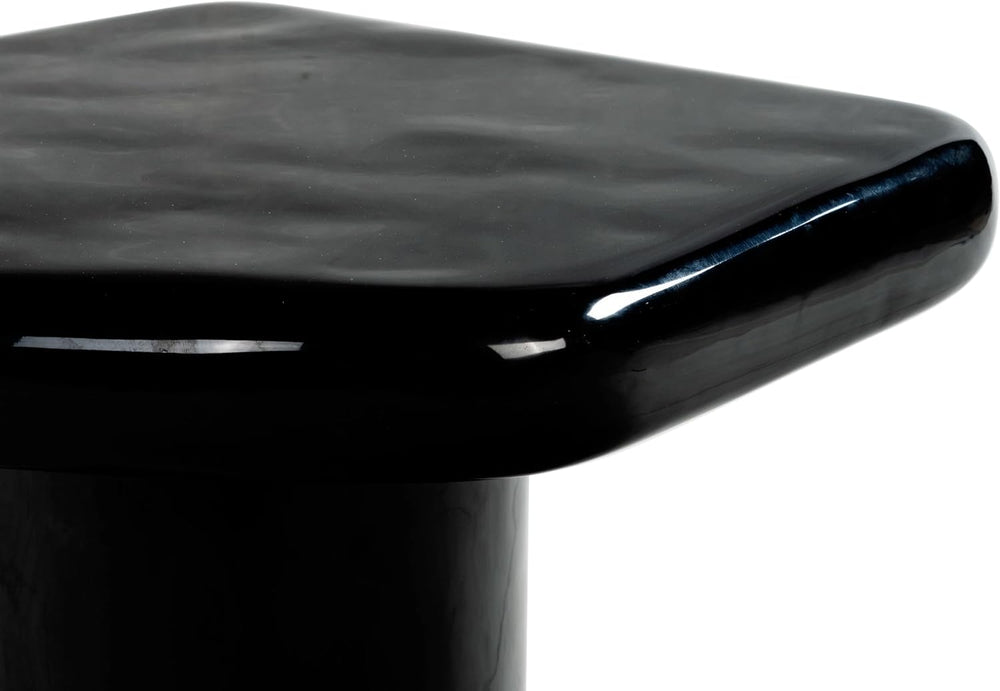 SAFAVIEH Couture Collection - Rhianna Black Concrete Accent Table, Sculptural...