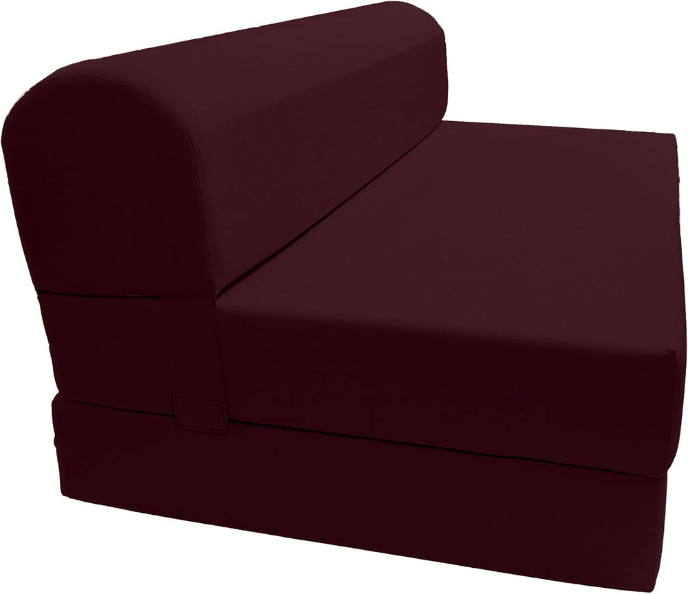 D&D Futon Furniture Sleeper Chair Folding Bed, Studio Sofa Guest Folded M...