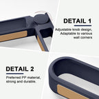 Slipper Rack Adhesive Wall-Mounted Folding Shoe Holder for Bathroom and Entryway, Space-Saving Flip-Flop Organizer, No-Drill Mount, Rotating Arms