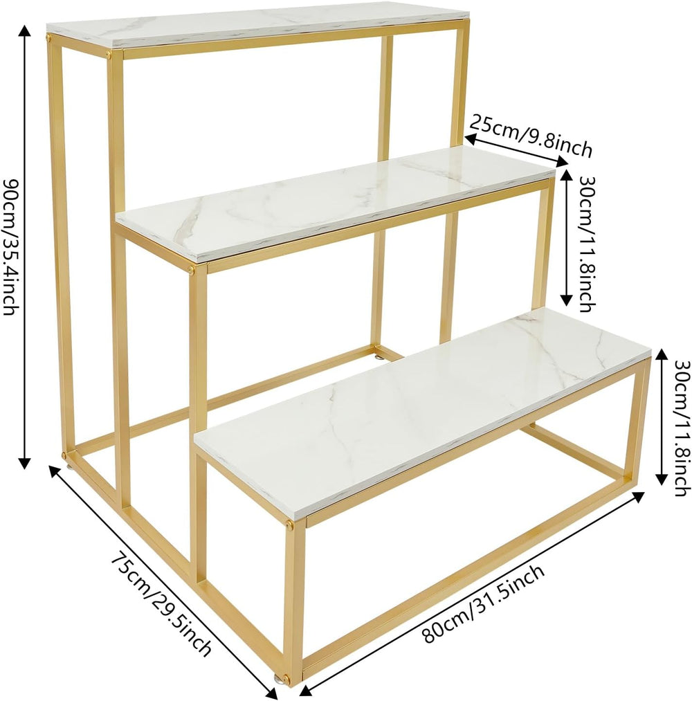 Metal Shoe Handbag Display Table, 3 Tier Retail Nesting Display Stand, Heavy ...