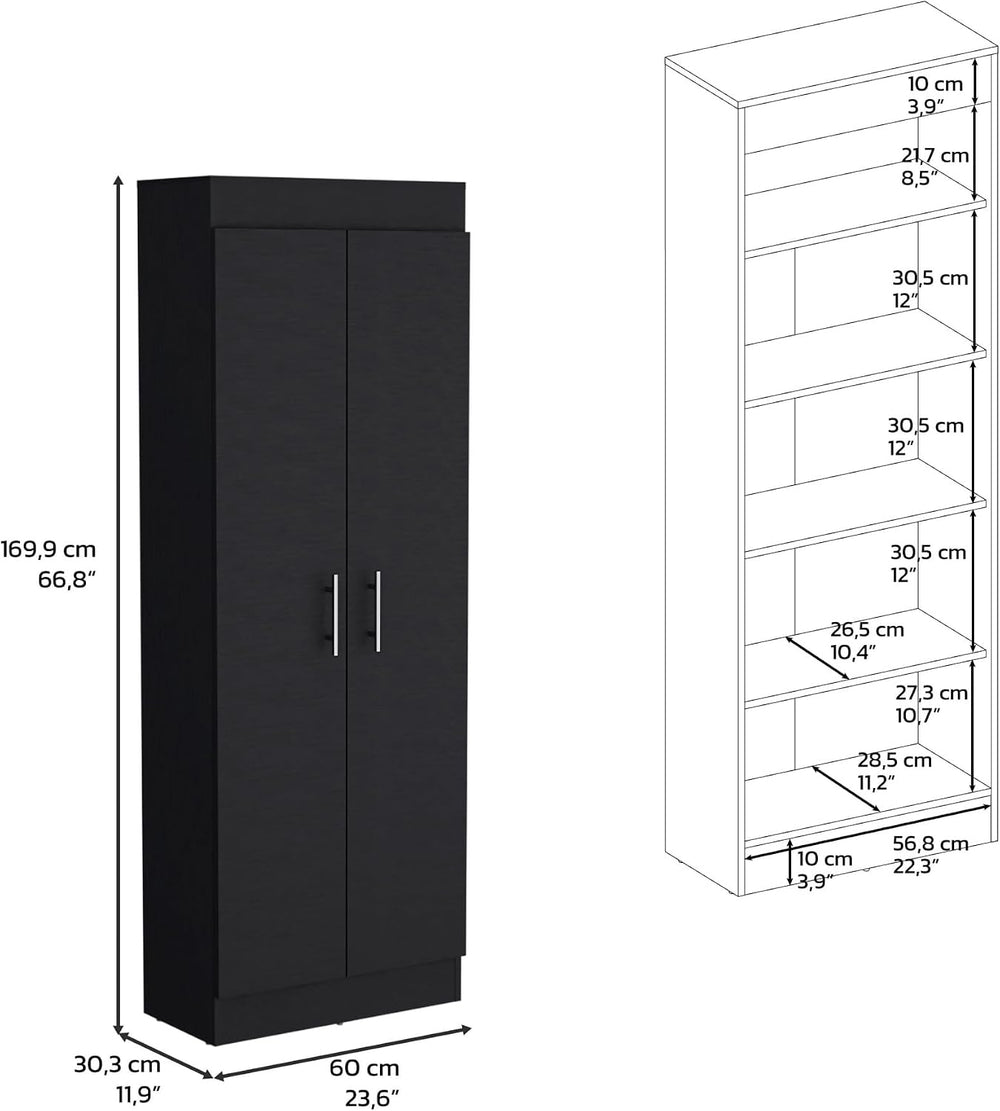 Pantry Cabinet Freestangding Sideboard, Storage Cabinet Locker for Living Roo...