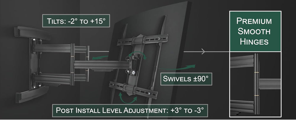 ynVISION.DESIGN Heavy Duty Full Motion TV Wall Mount for 65-100" TVs, XX...