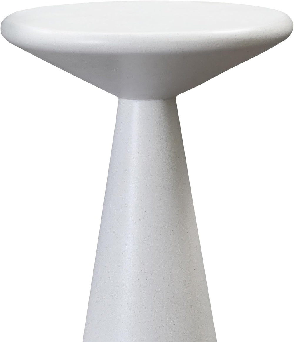 First of a Kind Set of 2 Side Table in White Concrete