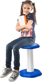 VEVOR Kids Wobble Chair, Active Chair with Sponge Cushion, Wobble Stool Improves Focus, Posture and Calm Children, Ideal for Schools and Home, Age 7-14, Blue