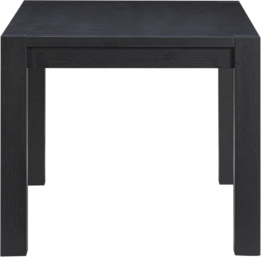 Block 55 Inch Farmhouse Rectangular Dining Table, Seats 4-6, Burnt Black