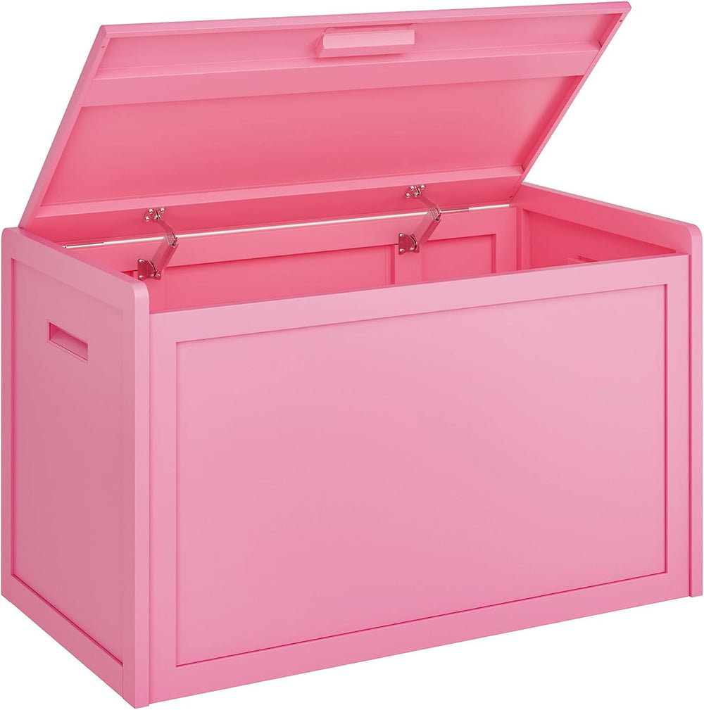 Storage Chest, Entryway Storage Bench with 2 Safety Hinges, Storage Trunk wit...