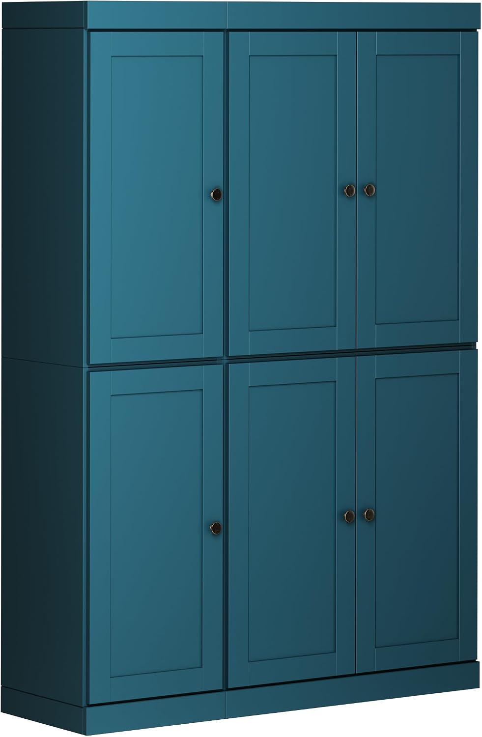 Palace Imports Solid Wood Kitchen Pantry Cabinet 71.5" Tall, 48.5" ...
