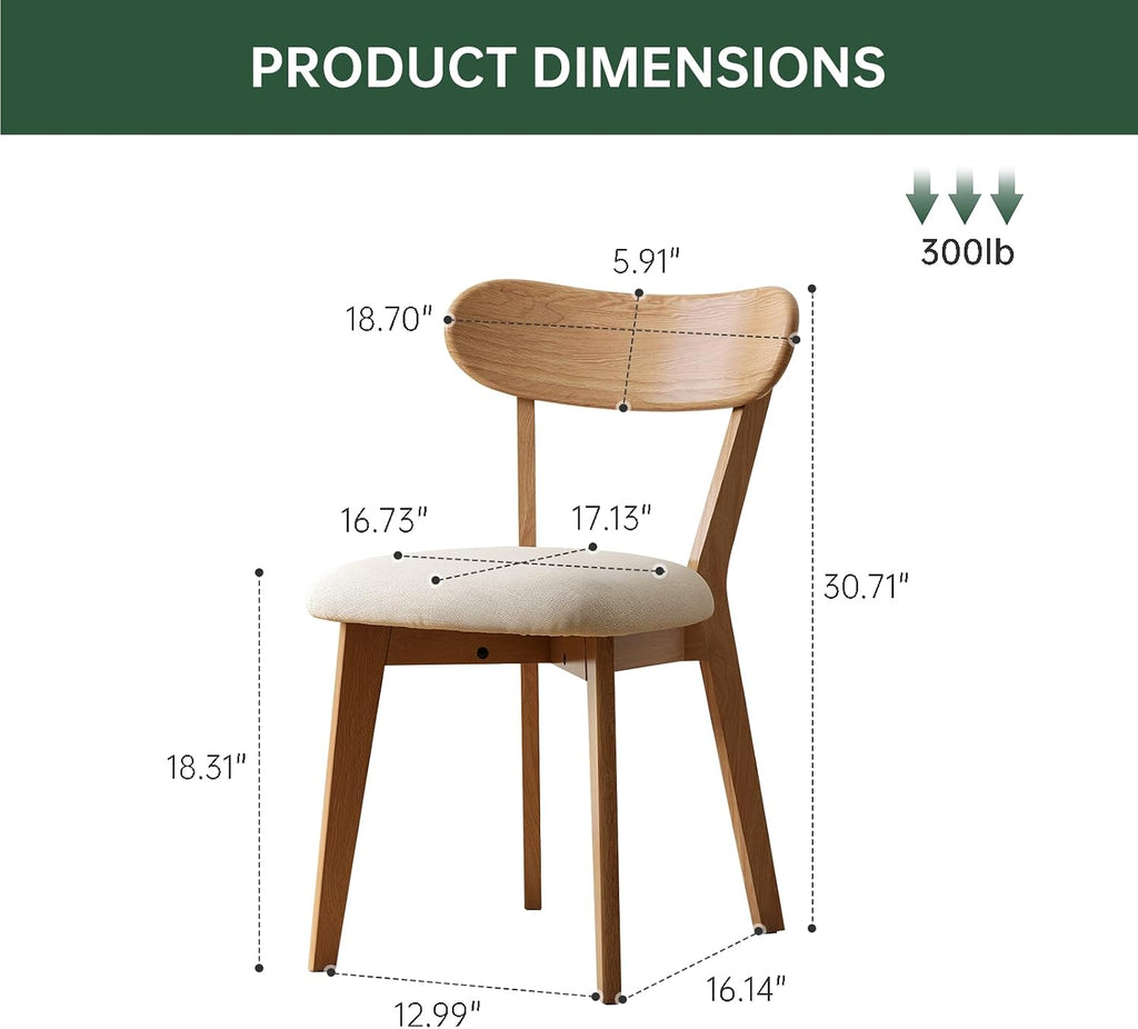 31"-47" Foldable Dining Table and Chairs Set for 4, Solid Wood Extendable Kitchen Table with Oak Wood Legs, Space-Saving Dinner Tables for Living Room, Kitchen (Original, 1table+4cushion chairs)