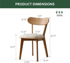 31"-47" Foldable Dining Table and Chairs Set for 4, Solid Wood Extendable Kitchen Table with Oak Wood Legs, Space-Saving Dinner Tables for Living Room, Kitchen (Original, 1table+4cushion chairs)
