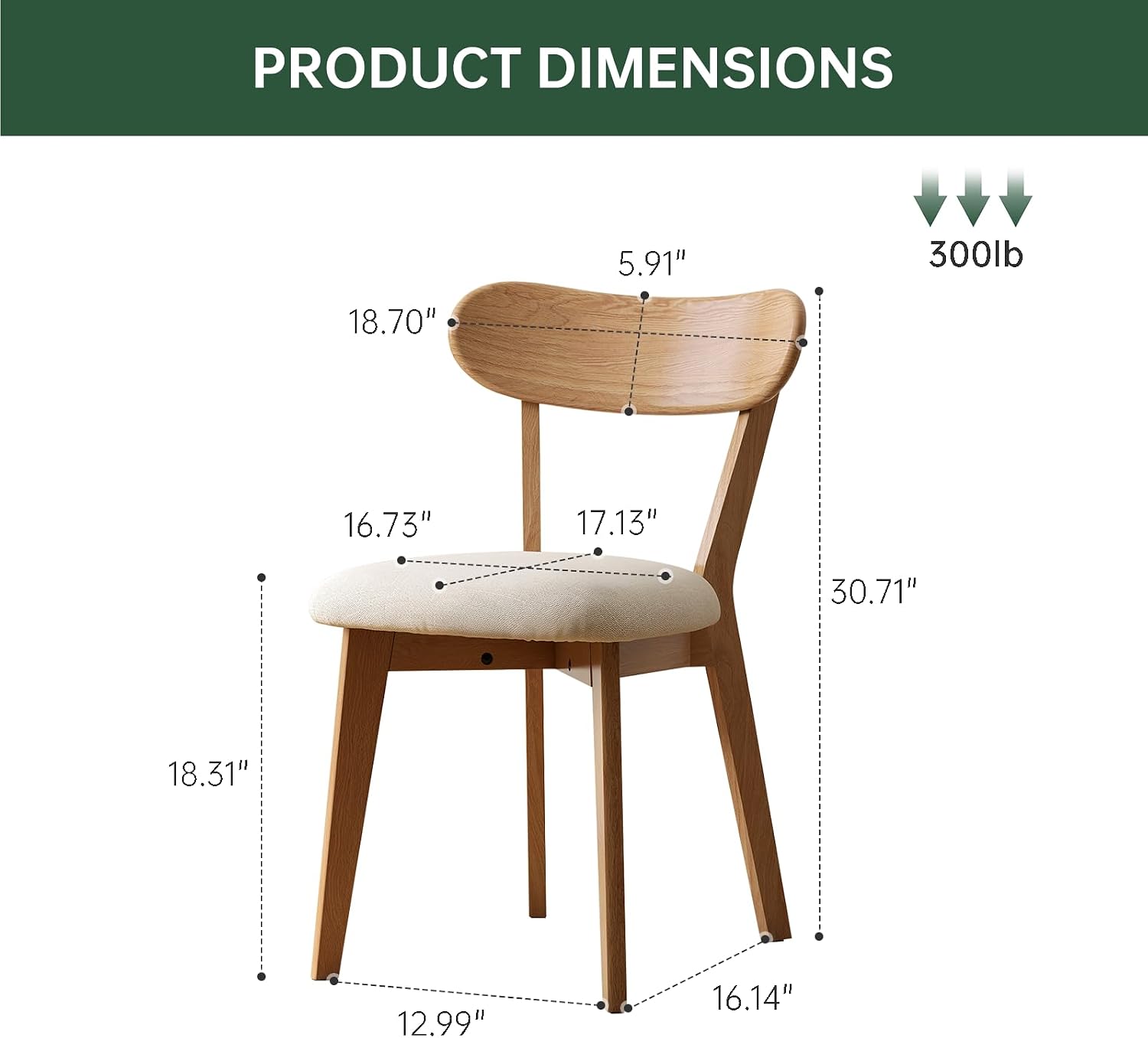 31"-47" Foldable Dining Table and Chairs Set for 4, Solid Wood Extendable Kitchen Table with Oak Wood Legs, Space-Saving Dinner Tables for Living Room, Kitchen (Original, 1table+4cushion chairs)