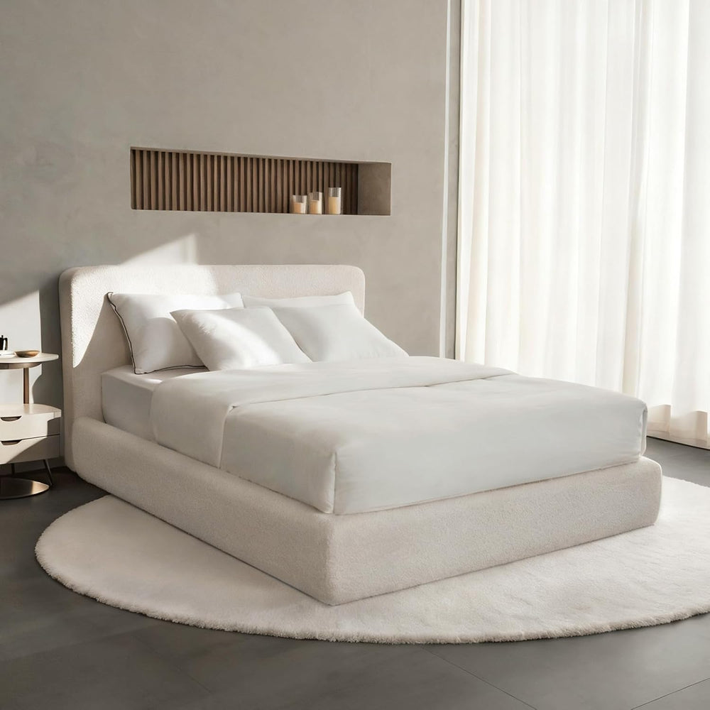 Acanva Full-Foam Queen Size Platform Bed Frame with Headboard
