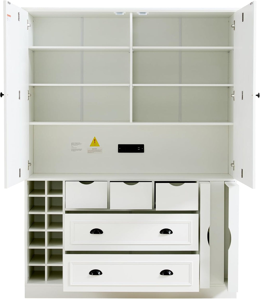 roomfitters 71" Kitchen Pantry Organizers and Storage Kitchen Cabinet, P...
