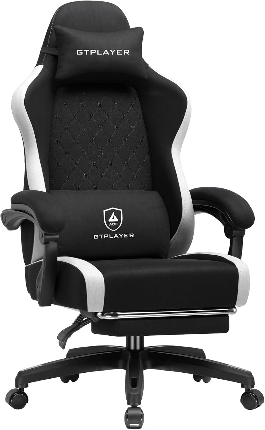 GTPLAYER Big and Tall Gaming Chair 350lbs Heavy Duty Office Chair with Foot R...