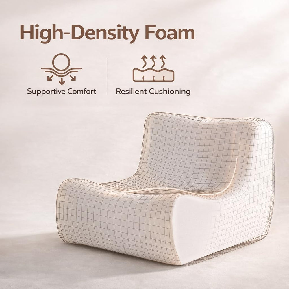 Memory Foam Bean Bag Chairs with Filler Faux (Dark Grey) | Beanbags Lazy Sofa...