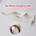 Hair Dryer Holder, HairDryer Holder Wall Mounted, Self Adhesive Blow Dryer Holder, Stainless Steel Hair Dryer Holder, Hairdryer Holder for Bathroom White