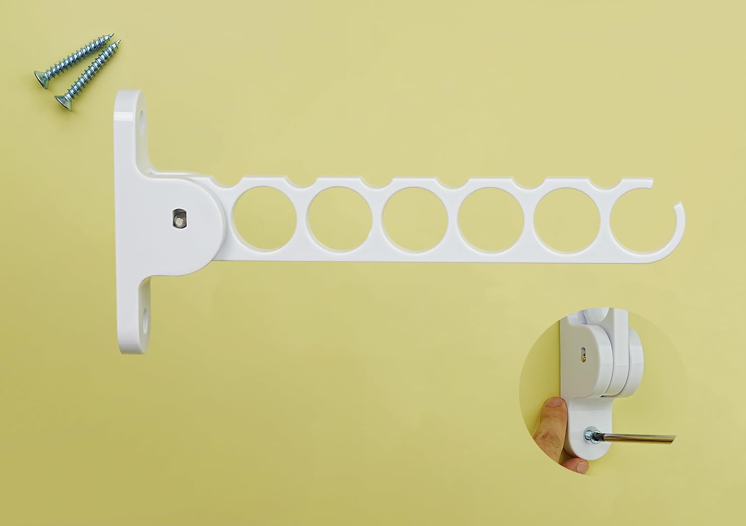 NewTalent Wall Mount Hanger Holder Closet Organizer, hanger holder for laundry room