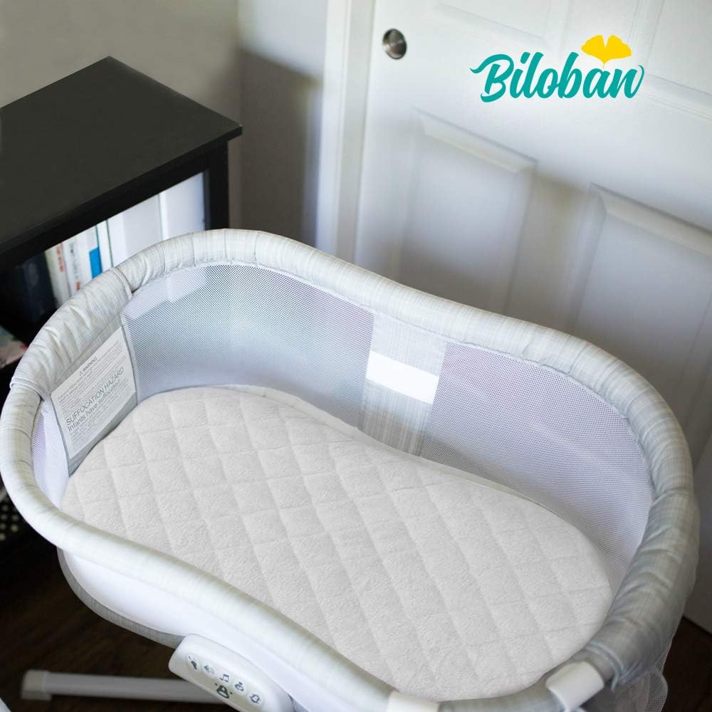 Bassinet Mattress Pad Cover Compatible with Halo BassiNest Swivel Sleeper, 4 ...