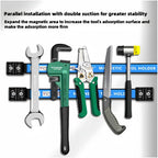 12" Magnetic Tool Holder Strip 4 Pack，Used for storing garage tools, kitchen utensils， and iron products. Storage Arrangement Organizer， Easy To Install in Workshop, Mounting Screws Included.