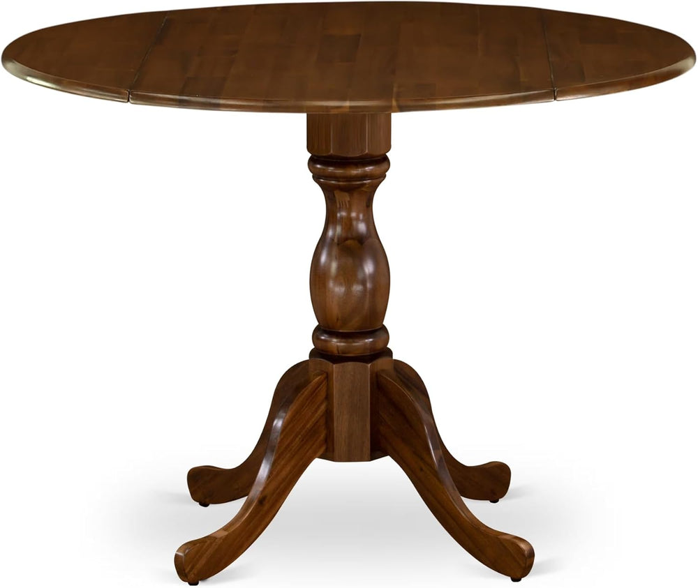 East West Furniture DMT-AWA-TP Dublin Kitchen Dining Table - a Round Wooden T...