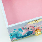 Kids Musical Jewelry Box for Girls and Pretty Jewelry Set Blue | Cute Mermaid Theme - Beautiful Dream Tune ,Include Drawer