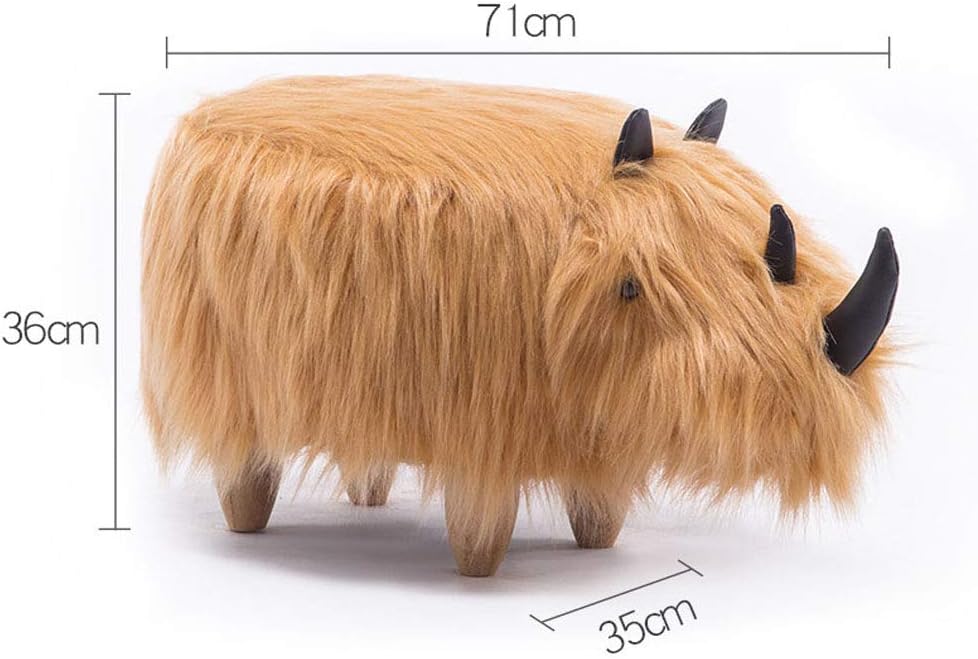Precioso puf con Forma de Animal de Lovely Simplicity, reposapiés acolchado c...