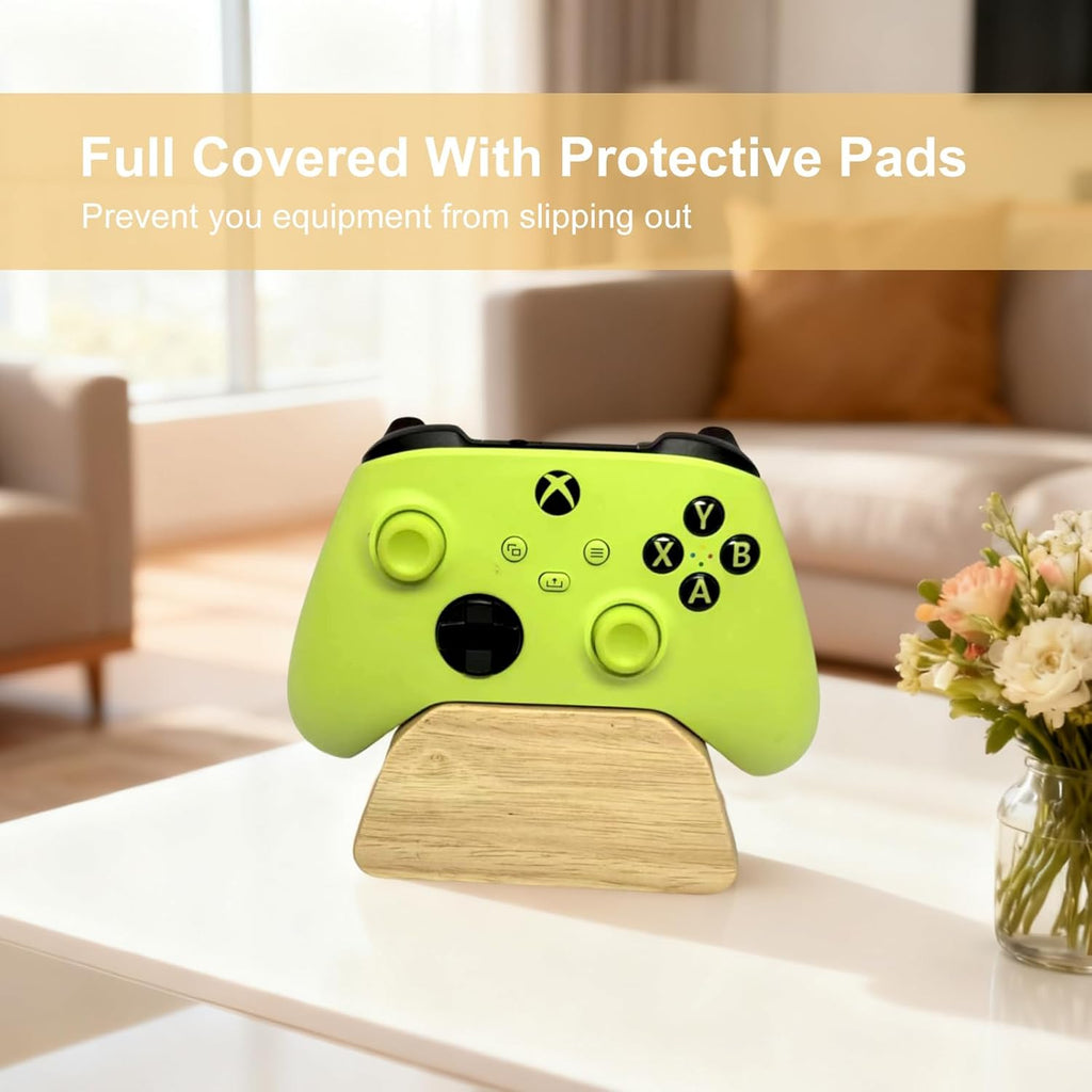Solid Wood Controller Holder Gaming Controller Stand for Desk Controller Organizer Fits Xbox,Ps4,Ps5,Best Gift for Son,Husband,Boyfriend