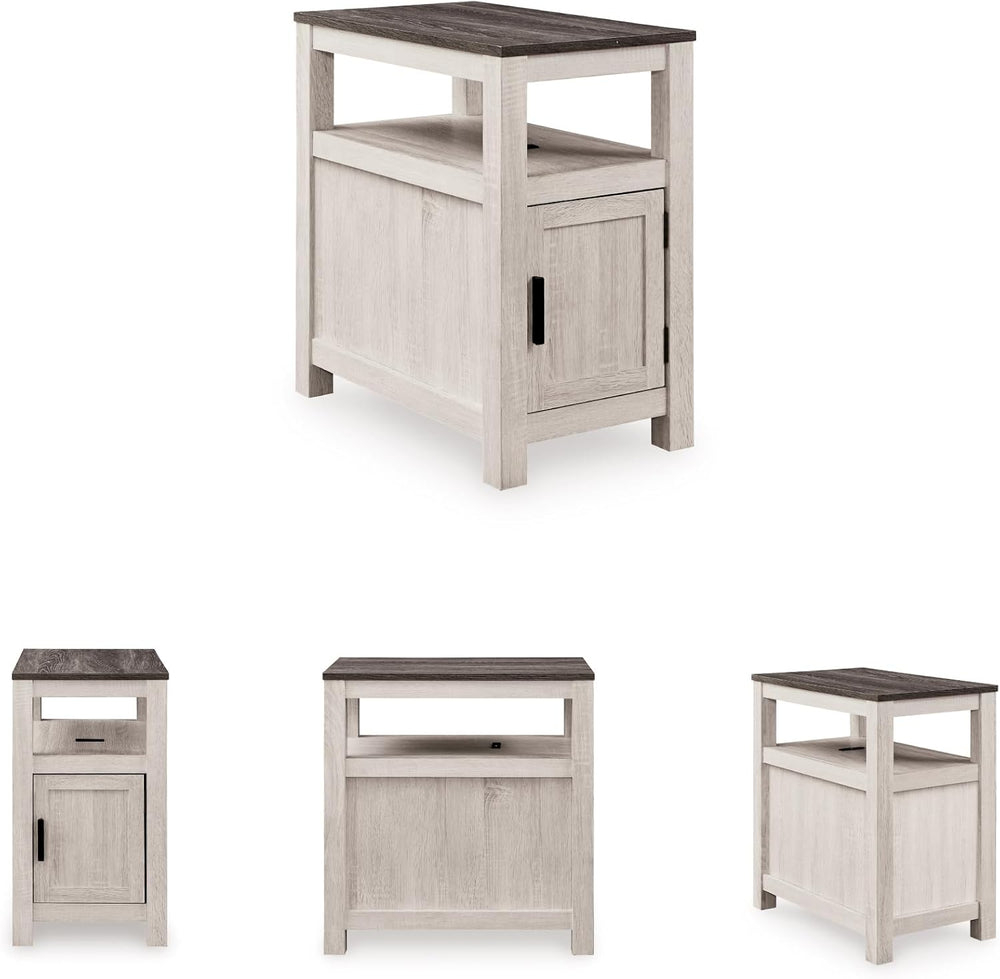 Signature Design by Ashley Fendenmore Farmhouse Chairside End Table with Stor...