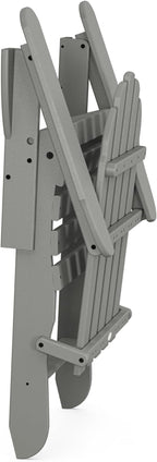 POLYWOOD AD5030GY Classic Folding Adirondack, Slate Grey
