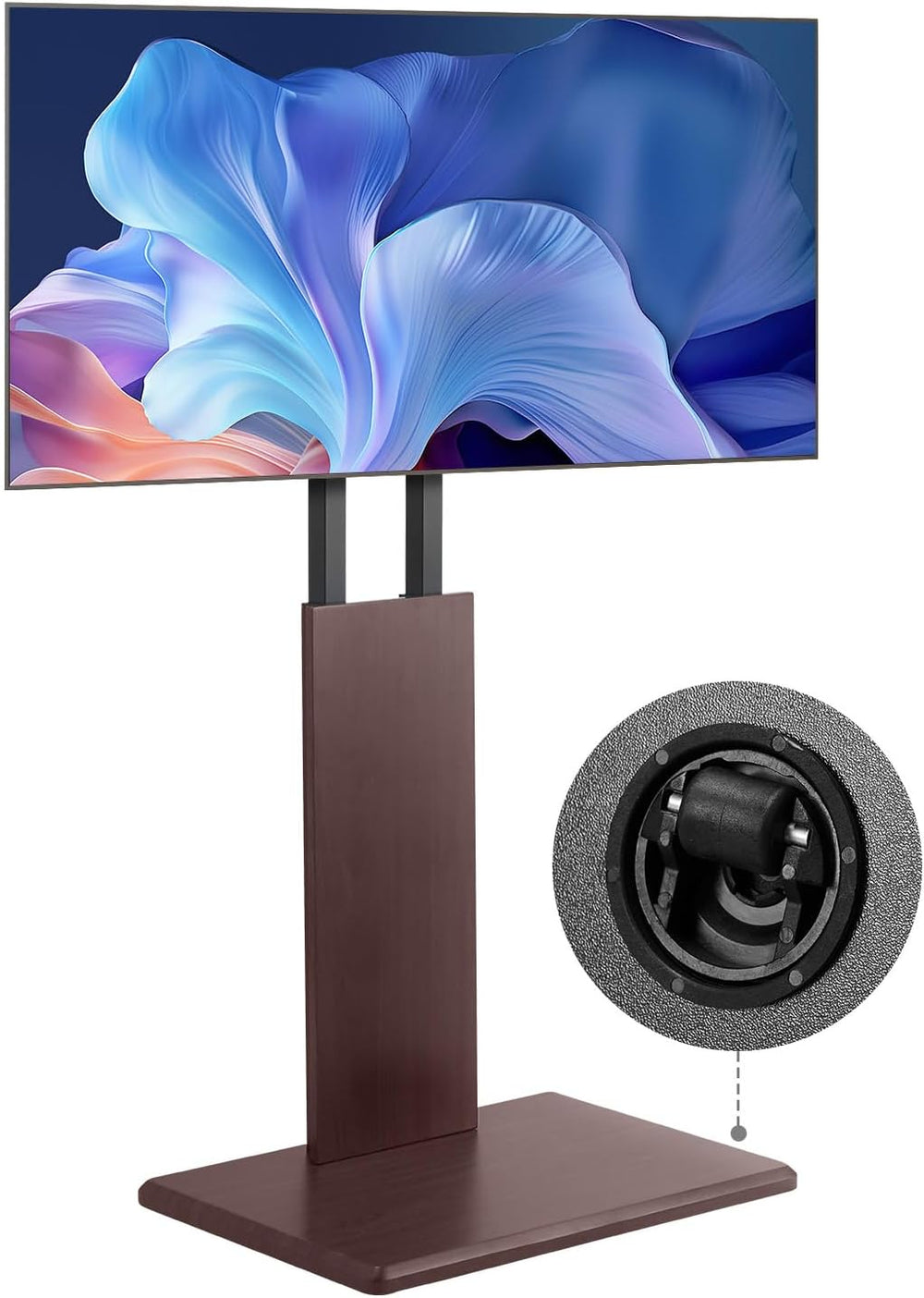VEVOR Universal TV Stand, Table Top TV Stand for 32-70 inch Screens, Swivel a...