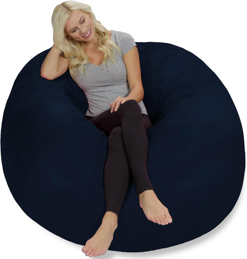 Chill Sack Bean Bag Chair: Giant 5' Memory Foam Furniture Bean Bag - Big ...