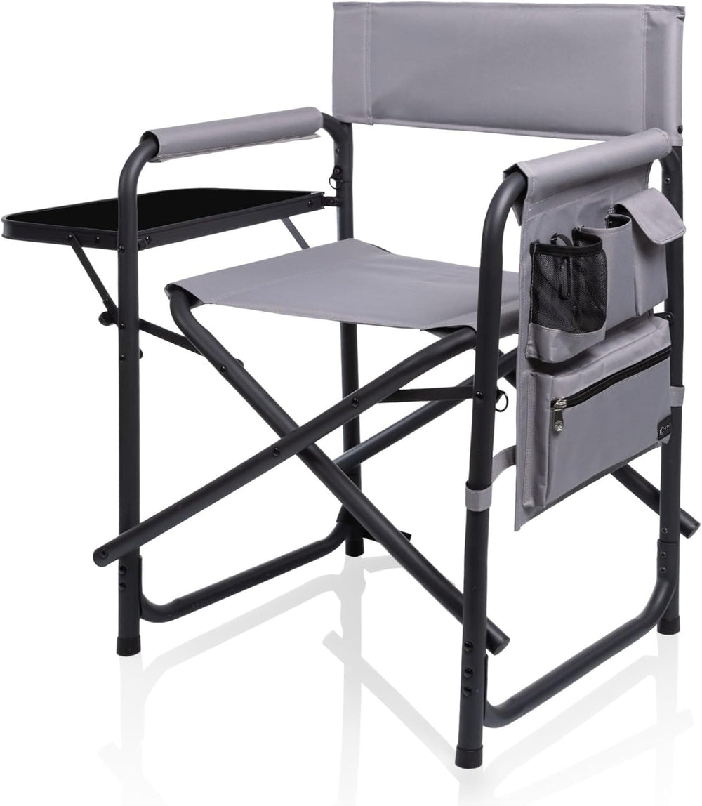 Picnic TIME Sports Chair with Side Table and Armrest Caddy, Lightweight Alumi...