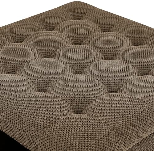 30 inch Large Square Storage Footstool Coffee Table with, Ample Space - Perfe...