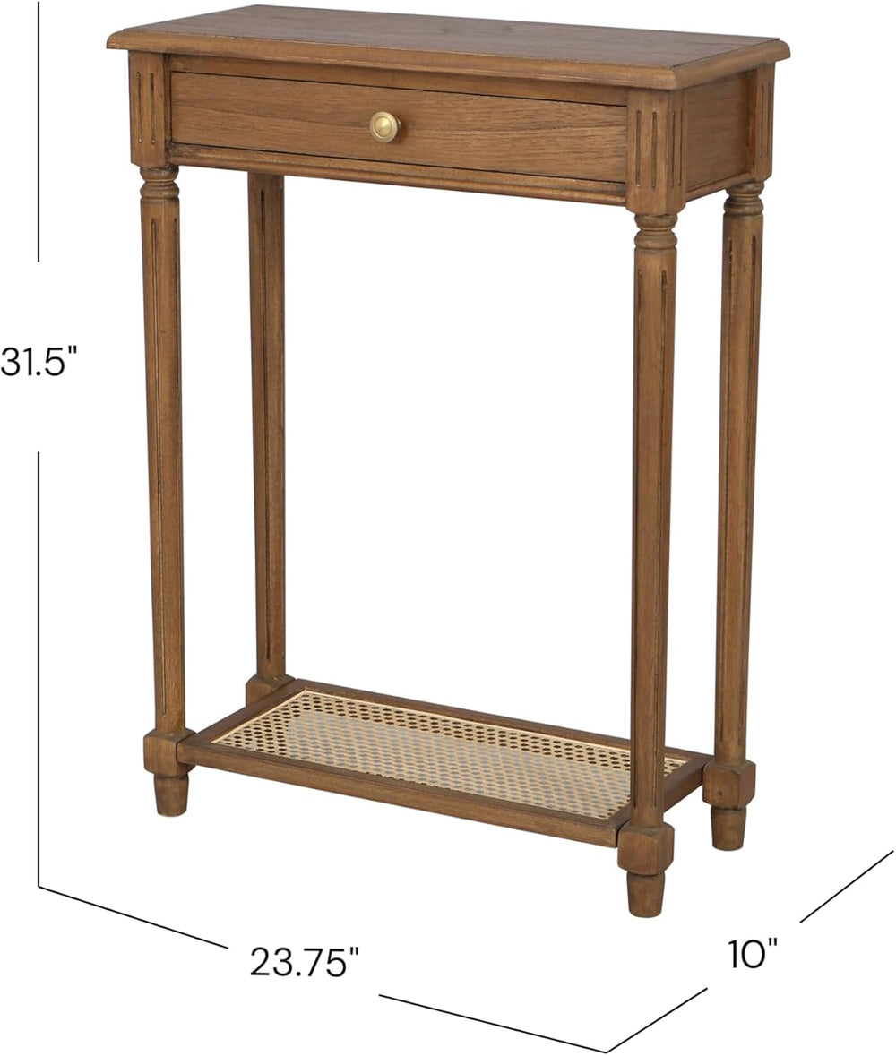 East at Main Lenora Console Table – 23.75” Narrow Entryway Table with Storage...
