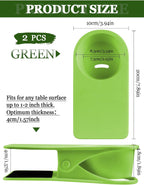 Kalolary 2PCS Table Edge Cup Holder Clips - Versatile Desk & Table Cup Clip for Home, Office & School (Green)