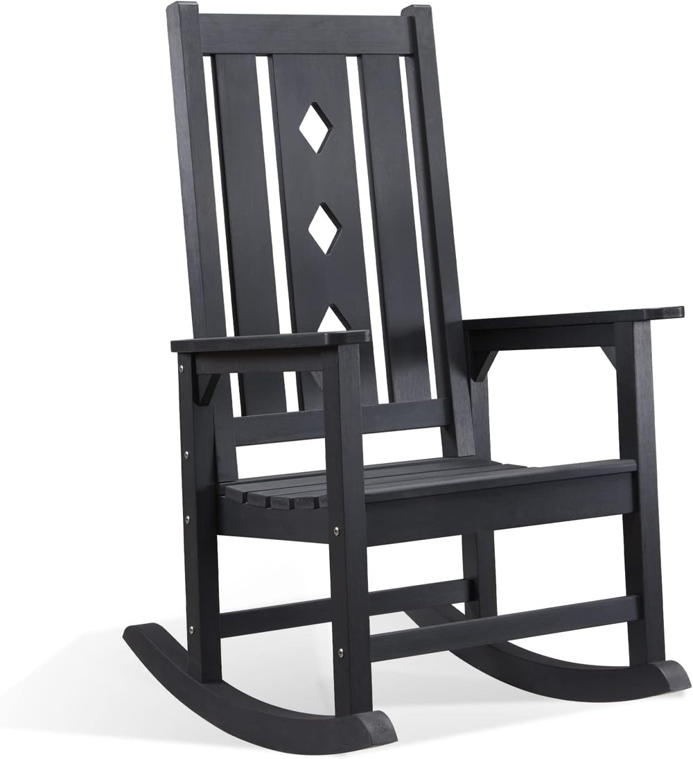 Outdoor Rocking Chair, Oversized Rocking Chair for Adults, All Weather Resist...
