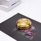 NatSumeBasics Gold Paper Clip Holder Cute Round Paper Clips Dispenser Elegant Desk Organizer Accessories Supplies for School Office Home