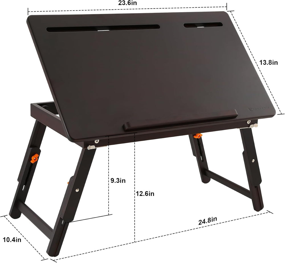Nnewvante Drawing Table, Foldable Drafting Desk, Adjustable Height & Angl...