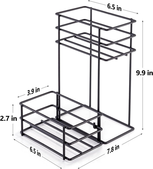 4 Bottle Coffee Syrup Organizer Coffee Syrup Rack for Coffee Bar Kitchen Small Wine Rack for Bar Family Storage for Syrup Wine Dressing
