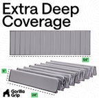 GORILLA GRIP Heavy Duty Couch Cushion Support Board to Fix Sagging Sofas, 24 x 54 Wide Loveseat Slip Resistant Thick Boards Add Strong Seat Supports, Replacement Stuffing Firmer Couches, Grey