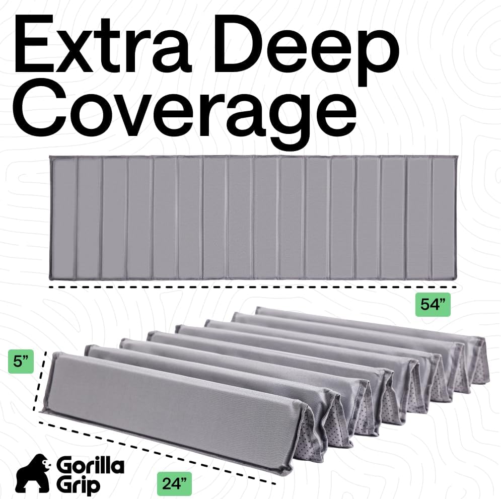 GORILLA GRIP Heavy Duty Couch Cushion Support Board to Fix Sagging Sofas, 24 x 54 Wide Loveseat Slip Resistant Thick Boards Add Strong Seat Supports, Replacement Stuffing Firmer Couches, Grey