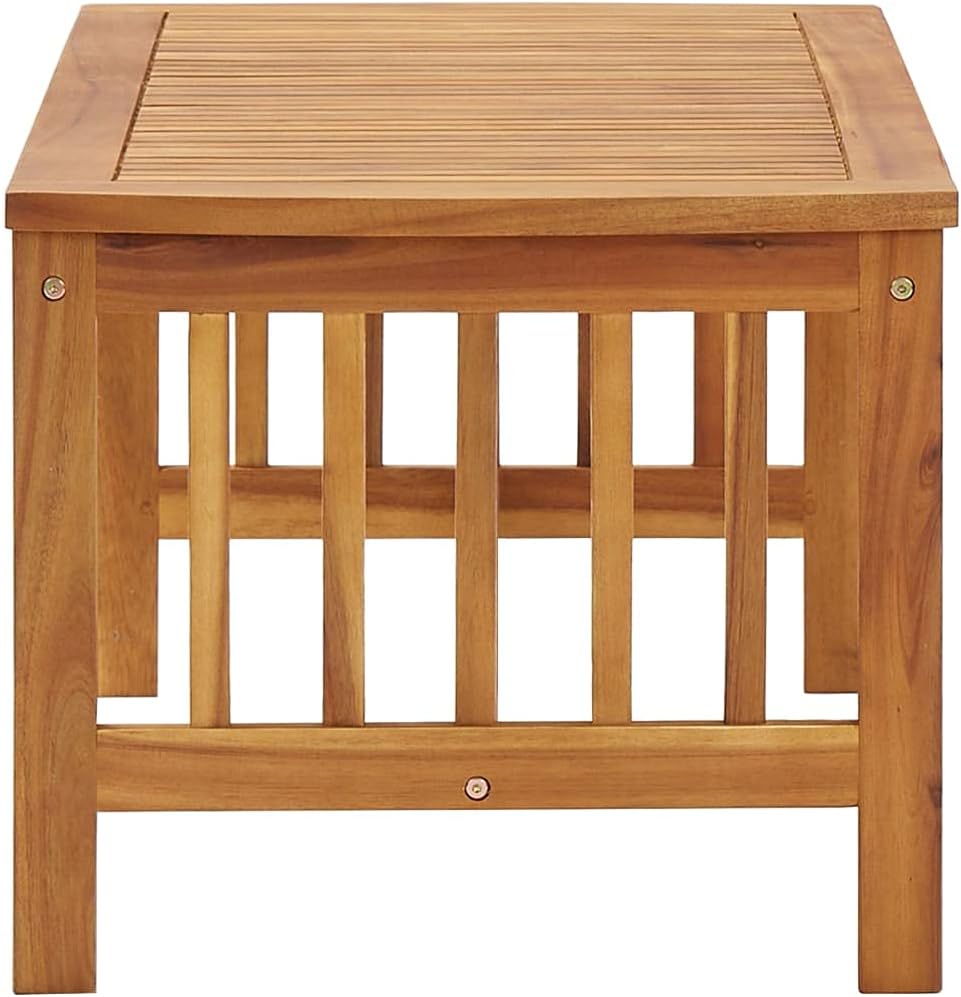 vidaXL Coffee Table 40.2"x19.7"x16.9" Solid Acacia Wood